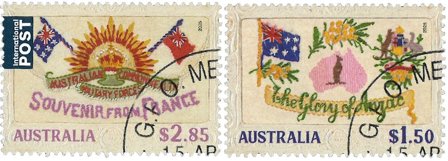 Australien - Anzac Day - Stemplet sæt 2v