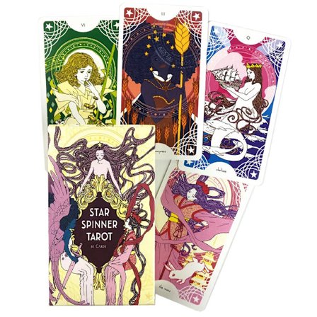 Star Spinner Tarot -kortit, englanninkielinen versio, hauskoja keijukaisia lautapelejä, perhejuhlien viihdettä PDF:n kanssa