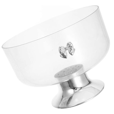 Lasinen trifle-kulho jalallinen kulho tyylikäs muotoilu ravintola- ja kahvilakäyttöön 22,80X22,80X18,20CM 1kpl