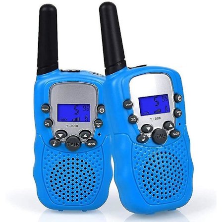 Barne Walkie Talkie 8 Kanaler Toveis Radio Barn Lommelykt Walkie Talkies Sett Barn Gaver Leker For Jenter Gutter (1 Par, Blå)