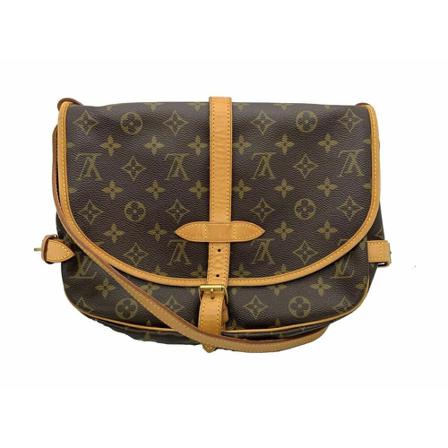 Louis Vuitton Vintage Pre-owned Saumur 30 Monogram Messenger Taske Brun, Dame Vintage Tasker, Størrelse: ONE Size