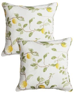 Kuddfodral Lemon 2-pack Vit - Linea