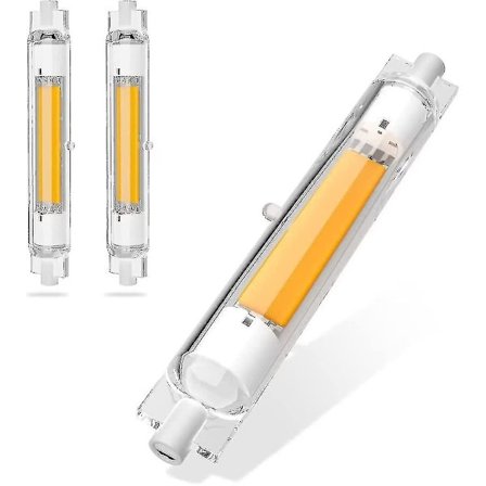 R7s 118mm LED-pære 30W Dimbar, Energibesparende COB tilsvarende J118mm 300W Halogenlampe, Varmt Hvit 3000K, Ingen Flimmer, 3000lm, 360° 