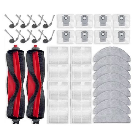 For M5 / M5+ / L5 / L5+ / TF / TF+ / Q7B / Q7T+ Plus Deler Hovedbørste Filter Moppeklut Støvpose