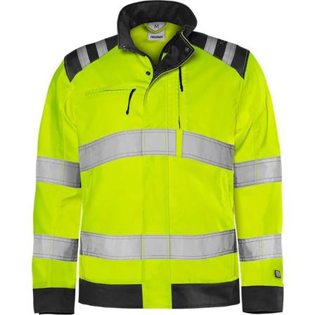 Fristads 4067 GPLU Hi-vis jakke Høj synlighed gul/sort Hi-Vis gul/sort, Tøj