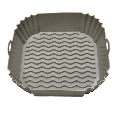 Airfryer Silikone Indlæg Firkantet, Genanvendelig Bageplade til de Fleste Firkantede Airfryere, Non-Stick Fødevaregodkendt Silikone Gryde, 