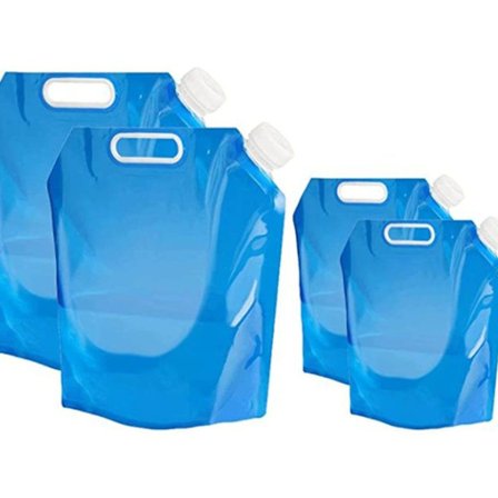4 stk. sammenklappelig vandbeholder, bærbar sammenklappelig drikkevandsbeholder