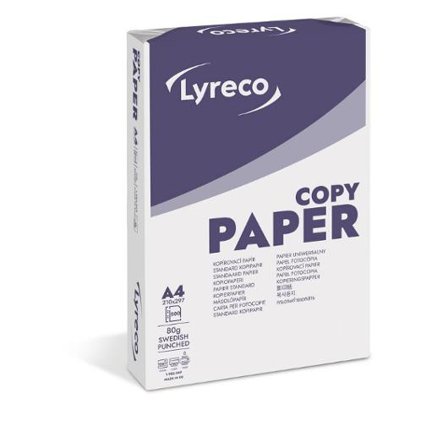 LYRECO Kopieringspapper Copy A4 80g hålat 500/fp - Lyreco - Kontorspapper - Kopieringspapper - A4 Hålat