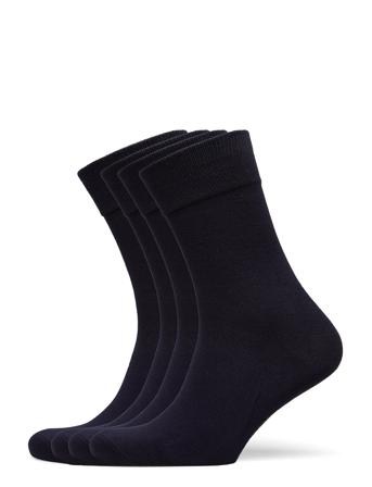 Bamboo Crew Sock 4-Pack Underwear Socks Regular Socks Blå Amanda Christensen