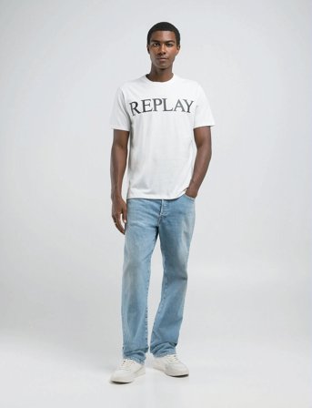 Replay T-Shirt Regular Replay Basics - White - M