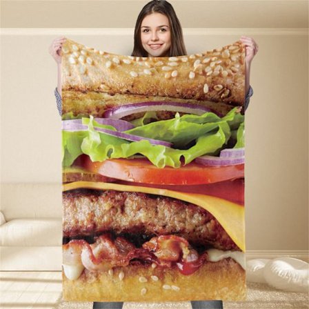 Mykt, lett polyesterpledd, komfortabelt, flere størrelser, hjemmebruk 120x150cm