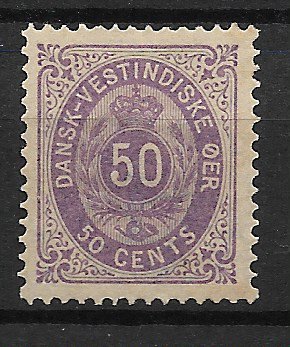 Dansk Vestindien 1876 - AFA 13 - Ubrugt