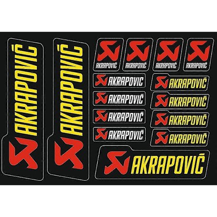 För Akrapovic Klistermärke Ljuddämpare Ändrör Rör Tank Logotyp Dekal