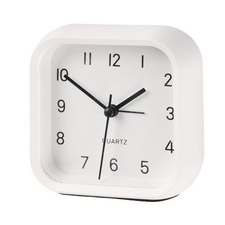 Paristokäyttöinen analoginen herätyskello Glocube - Valkoinen