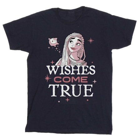 Wish Boys Wishes Come True Bomulls T-shirt 3-4 År Marinblå