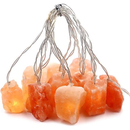 Himalayan Salt Lights String USB Pink 10 Salt Lamp String Fairy Salt Lamp