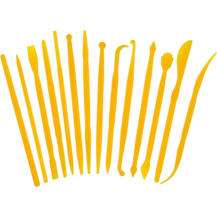 Små Plast Leire Skulpturverktøy, Mini Keramikk Leire Skjæreverktøy Dobbelthodet Modellverktøy Polymer Leire Verktøy for Barn Nybegynnere DIY