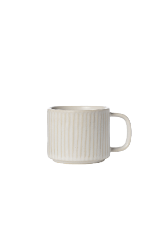 ERNST Kopp räfflad Kök & matlagning Vit d8,5 h 7