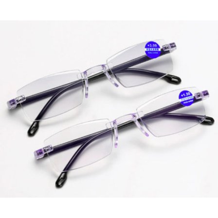 100% Nye Ramlösa Anti Blått Lys Lesebriller Dame/Herre Unisex UK Selger