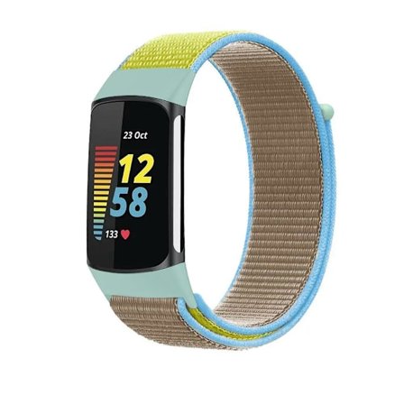 Rem för Fitbit Charge 5 Smart Watch Tillbehör Sport Nylon Loop Armband Armband Correa Pulsera för fitbit Charge 5 Band