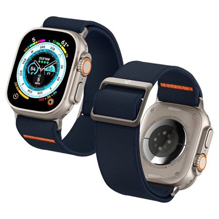 Spigen Fit Lite Ultra -ranneke Apple Watch 4/5/6/7/8/9/SE/Ultra (42/44/45/49 mm) - laivastonsininen