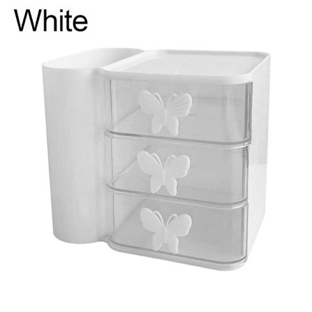 Desktop Opbevaring Case Diverse Opbevaringsboks HVID