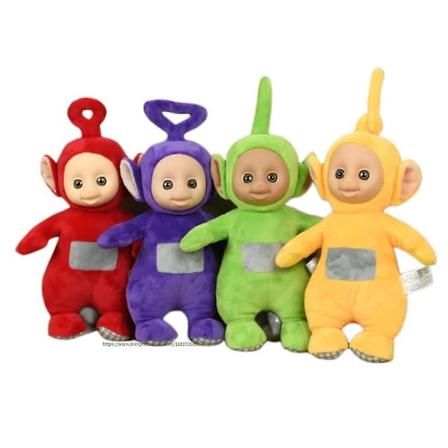 18/30/46 cm Ægte Teletubby Barnpuslespil Plyslegetøjsdukke Kreativt legetøj Mor Baby Høj kvalitet Fødselsdagsg gave Børn DB Lyseblå omkring 18cm Light