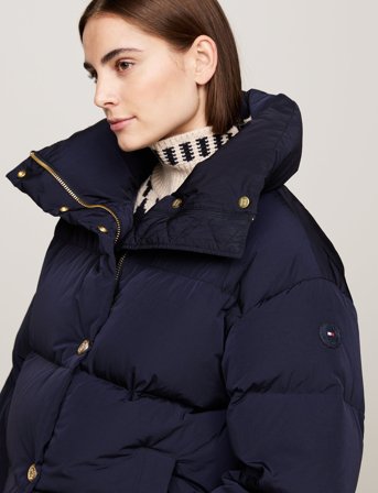 Tommy Hilfiger Gold Button Down Jacket - Navy - M/L