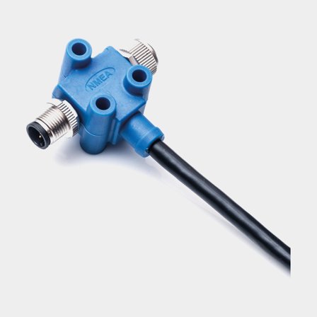 Power Cable NMEA 2000 with T-Connector Amphenol LTW, 12 V