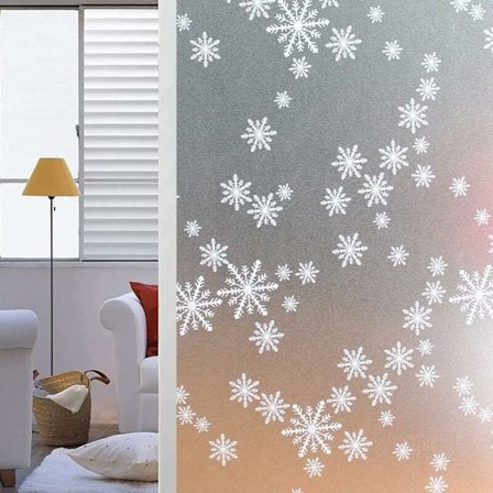 Selvklæbende mørklægningsfolie til vinduer 40x200cm elektrostatisk uigennemsigtig