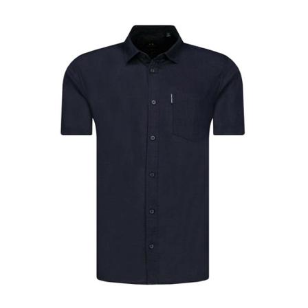 Armani Exchange Short Sleeve Shirts Blå, Herre Skjorter