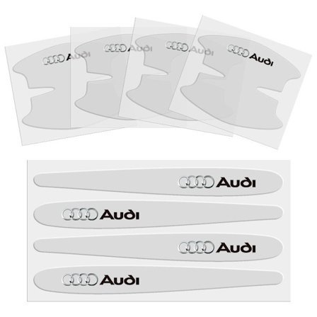 Bilskyddshandtag i film, anti-scratch, transparent, osynlig handtagsskydd, dörrskydd, anti-kollision, dörrkant, anti-scratch (Audi