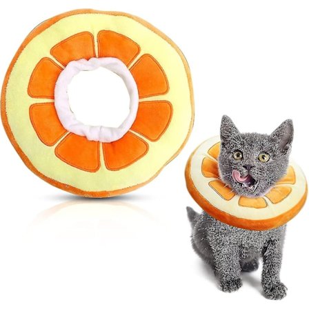 Justerbar Kattehalsbånd, Kattebeskyttende Halsbånd, Kæledyrsbeskyttende Halsbånd, Blød Halskrave til Katte, Anti-bid, Til Kæledyr Katte Hunde Hvalpe 