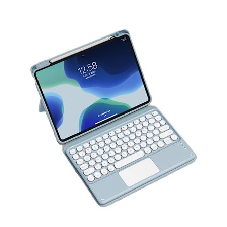 Aftageligt Bluetooth-tastaturetui til iPad Blue iPad 10 (2022)