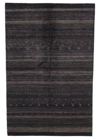 Moderne Afghan Fine Vloerkleed 168X254 Zwart Wol, Afghanistan