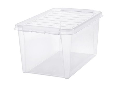 SMARTSTORE Förvaringslåda Classic transparent 46L - Lyreco - Skolmöbler och inredning - Förvaringsmöbler - Backar, boxar och korgar