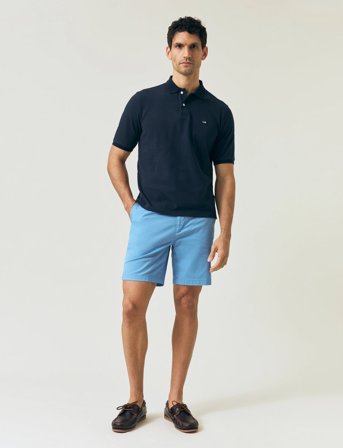 Lexington Clothing Classic Cotton Twill Shorts - Blue - 29