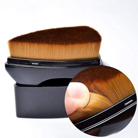 Professionell Foundation Brush Brush Flytande makeup med tjocka syntetiska hår för fuktig och torr blandning
