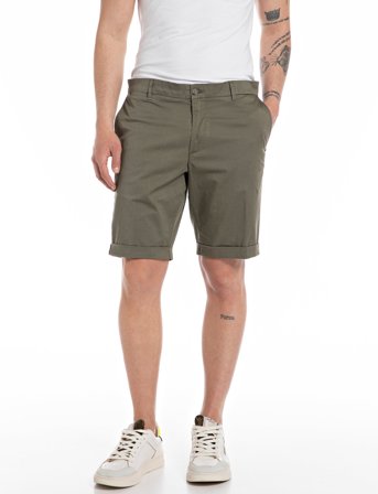 Replay Shorts Slim - Khaki green - 31