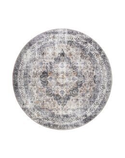 Matta Tarfaya Medallion Rund Natur - 240 cm ø - KM Carpets