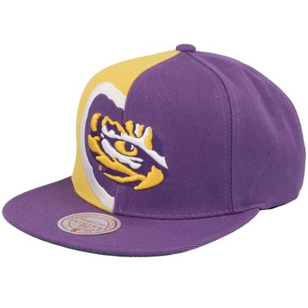 Mitchell & Ness - College Lilla snapback Caps - Louisiana State Tigers Retroline Purple/Yellow Snapback @ Hatstore