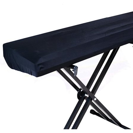 88-Tast Strækbar Digital Klaver Tastaturbetræk, Sort