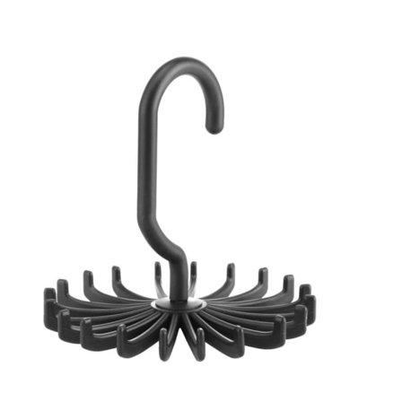 Slipsbøjle Plastik Bærbar Klemmerække Skab Roterende Krog Holder Bælte Tøj Klemmerække Opbevaring