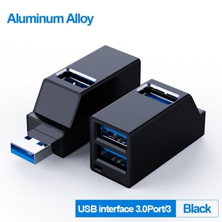 USB -keskitin Type-C-jakaja USB keskitin MUSTA USB KESTITIN MUSTA