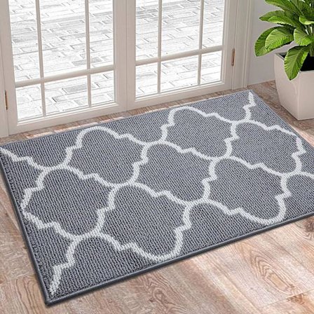 Innendørs dørmatte, 50cm*80cm, sklisikker absorberende motstandsdyktig mot smuss inngang