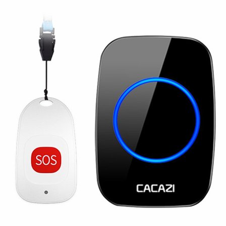 Plejepersonersøger Trådløs Opkaldsknap Ældre Ældre Hjem Liv Al