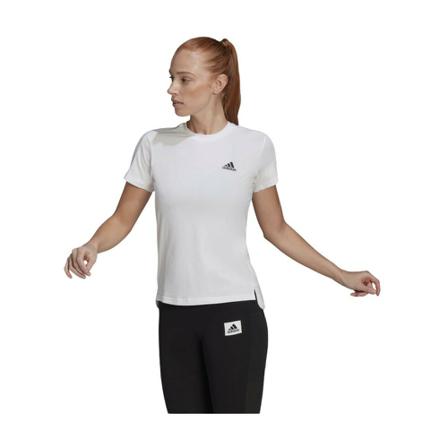 Adidas Sports T -shirt with small logo , Wit , Dames , Maat: XL