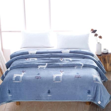 Förtjockad thermal flanellfilt Förtjockning tupplursfilt Flanellpresentflanellfilt Fan deer 150*200cm