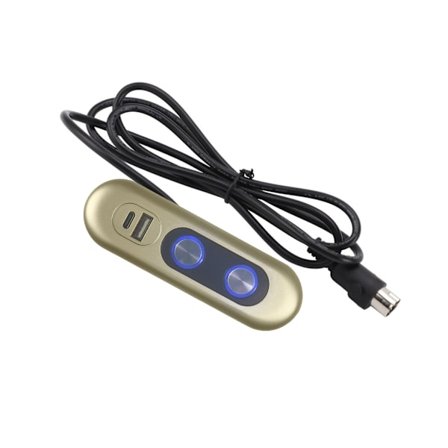 Power Recliner-kontakter med USB-opladningsport 2-knaps håndkontrolkontakter