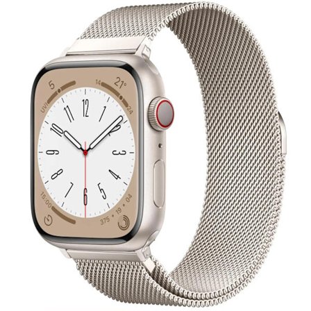 Milanese loop-rem för Apple Watch-band 44 mm 40 mm 45 mm 49 mm 41 mm 38 mm 42 mm 44 mm Armband iwatch Series 9 3 6 5 SE 7 8 Ultra 2 starlight 